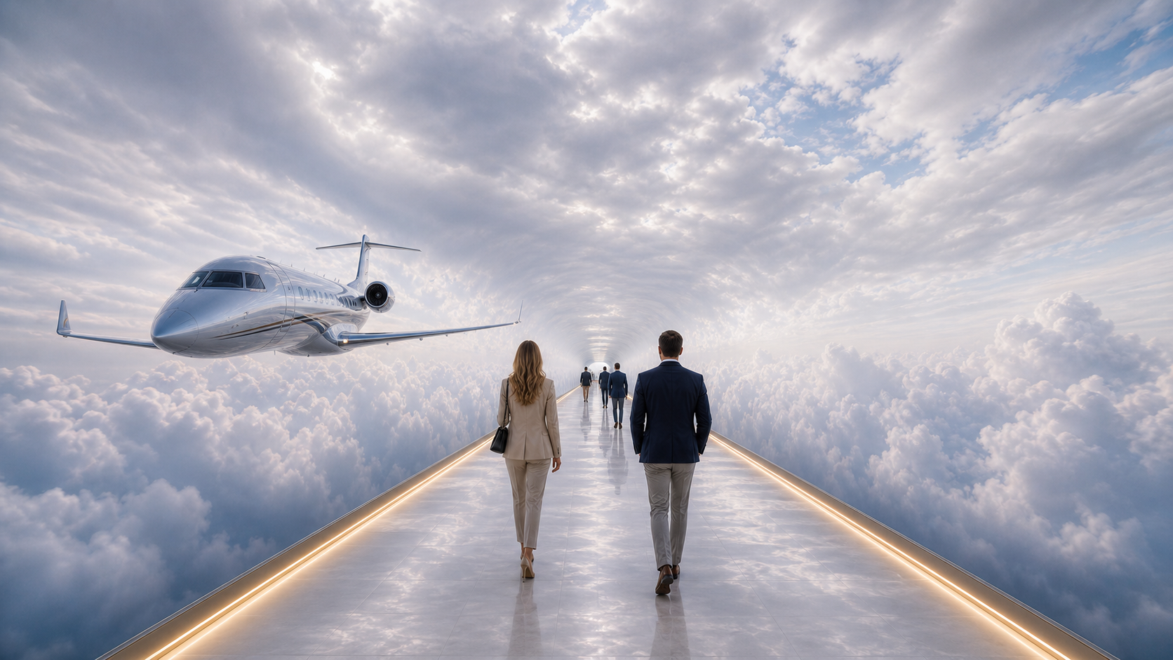 A luxury aviation sensory journey above the clouds